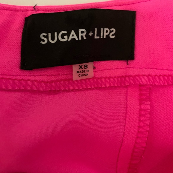 Pink Romper with Ruffle Accent - Picture 6 of 8